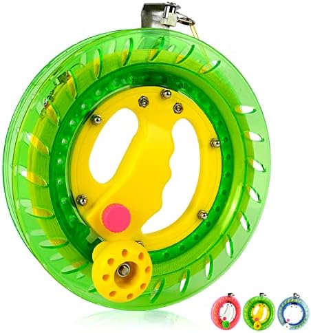 Simxkai Kite String Reel, Kite String Spool,Kite Line Winder 8inches Dia, Come with Lock & 1000 Feet Line(Green)