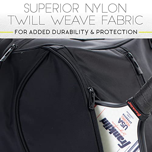 Franklin Sports Pickleball Backpack + Duffle Bag - Elite Series Pickleball Bag For Paddles, Pickleballs + Equipment - Hybrid Backpack + Duffle Bag Design - Pickleball Bag For Men + Women - Black #TOP3