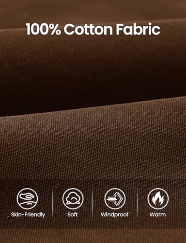 Rdruko Men's Winter Vest Outerwear Sherpa Lined Fleece Warm Cotton Work Casual Vest4