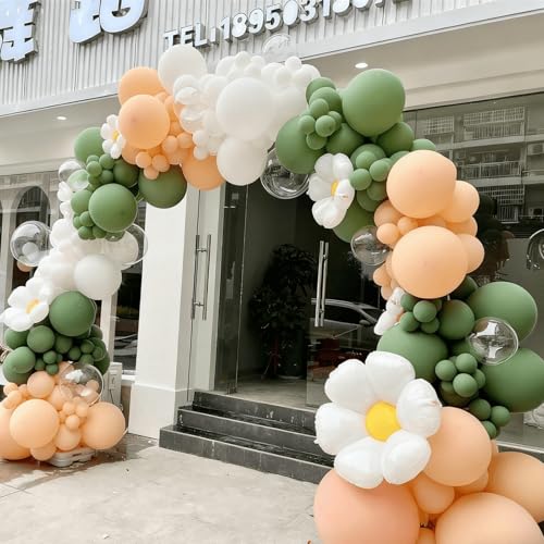 Image of 412pcs Nude Balloons Different Sizes 18 12 10 5 Inch, nude balloon arch for Thanksgiving Graduation Baby Shower Boho Theme Birthday Party Decorations