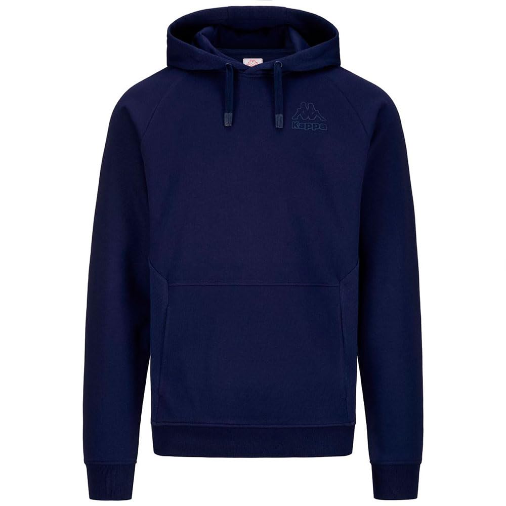 Kappa Sudadera con capucha azul Gialo para hombre, Talla M