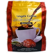 Black Coffee with Lingzhi Ganoderma Extract, 20 Sachets 1 Pack