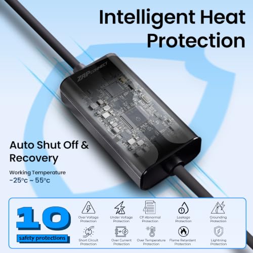 Image of 7.5kW Portable EV Charger 32A | Smart App Control | 1 Phase | IP67 Waterproof | 5M TPU Cable | Charger Only