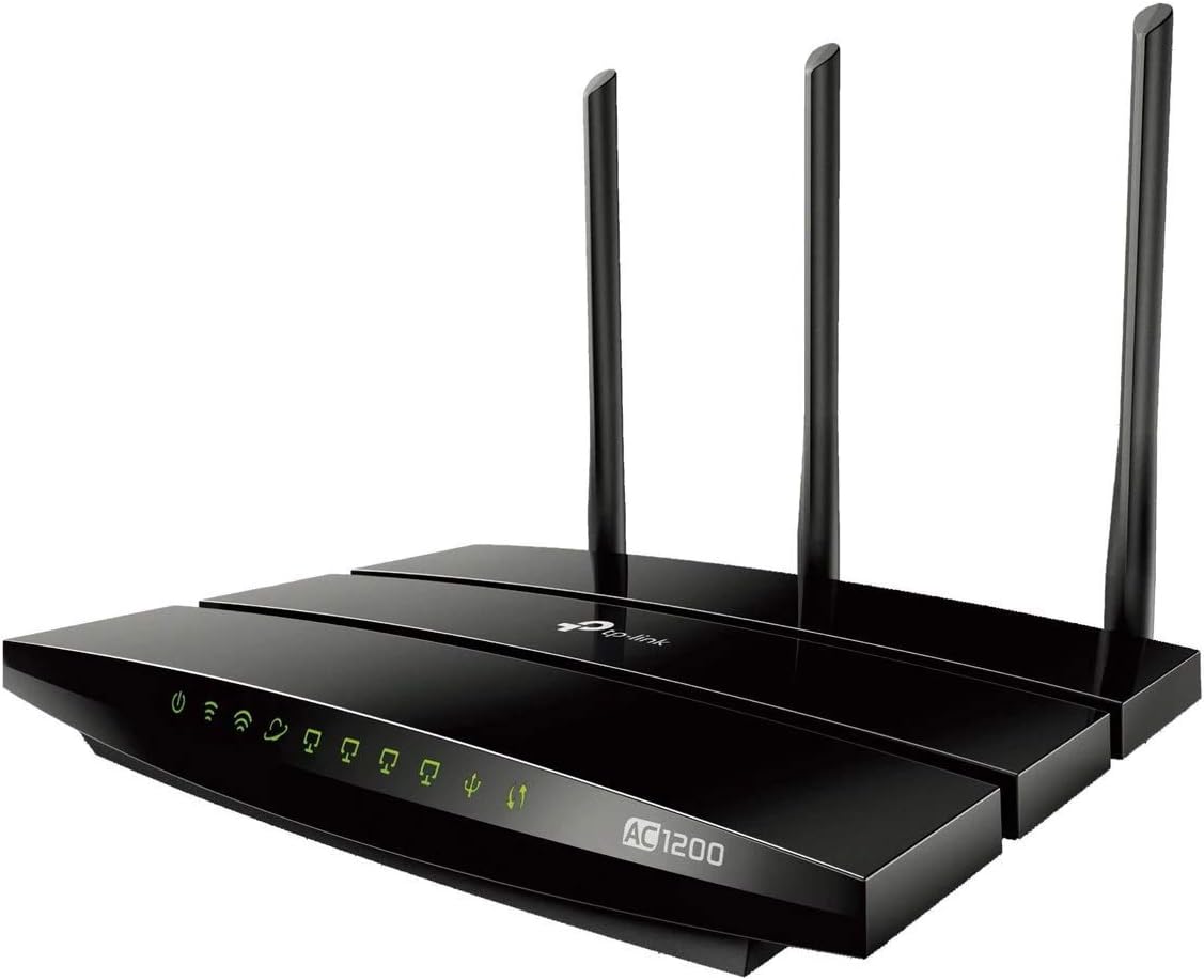 TP-LINK (ARCHER C1200) AC1200 (300+867) Wireless Dual Band GB Cable Router, USB2, 4-Port