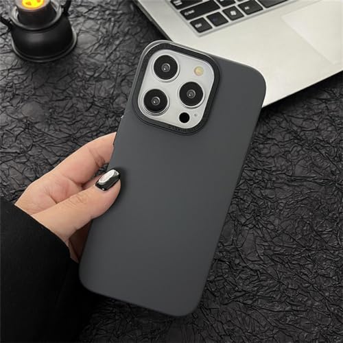 Coque de luxe iPhone 11 mate grise finitions haut de gamme en métal