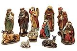 VIELSEITIG: Die Figuren messen eine Höhe von bis zu 20cm und sind damit nicht zu übersehen. Egal ob im Büro, als Tischdekoration oder als Krippe unter dem Weihnachtsbaum, dieses Set passt überall. Durch die natürliche Farbgebung fügen sich die Figuren hervorragend in die unterschiedlichsten Einrichungsarten ein.