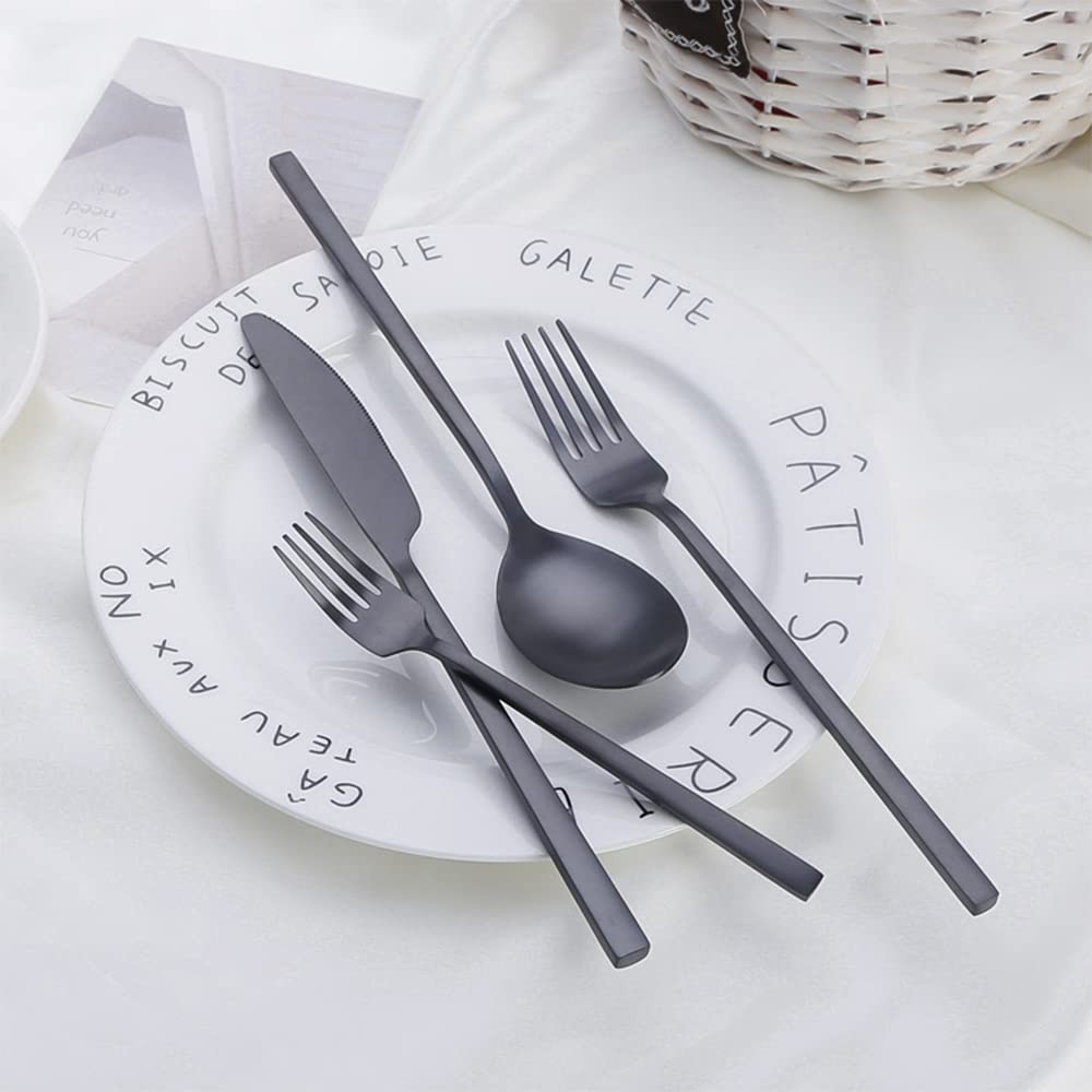 Geschirr-Set, 30-teiliges Edelstahl Besteckset 6 Personen, Küchenutensilien-Set, Geschirr-Besteck-Set für Zuhause und Restaurant, Hochzeit, Halloween, Weihnachten