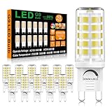BAOMING Lot de 12 ampoules LED G9 blanc froid 6000 K 3 W 420 lm équivalent à 40 W halogène - Sans scintillement - Économie d'énergie - Intensité variable - Pour lustre, maison, bureau