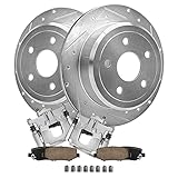 Detroit Axle - Rear Brake Kit for 2007-2017 Jeep Wrangler 2018 Wrangler JK...