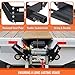 ECOTRIC 10x 4 1/2 Cradle Winch Mount Mounting Plate 8000-13,000 Lb Capacity Winch Mounting Hitch Receiver Recovery Winches Foldable