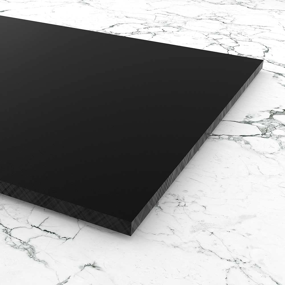 6mm HPL Platte 50x25 cm schwarz