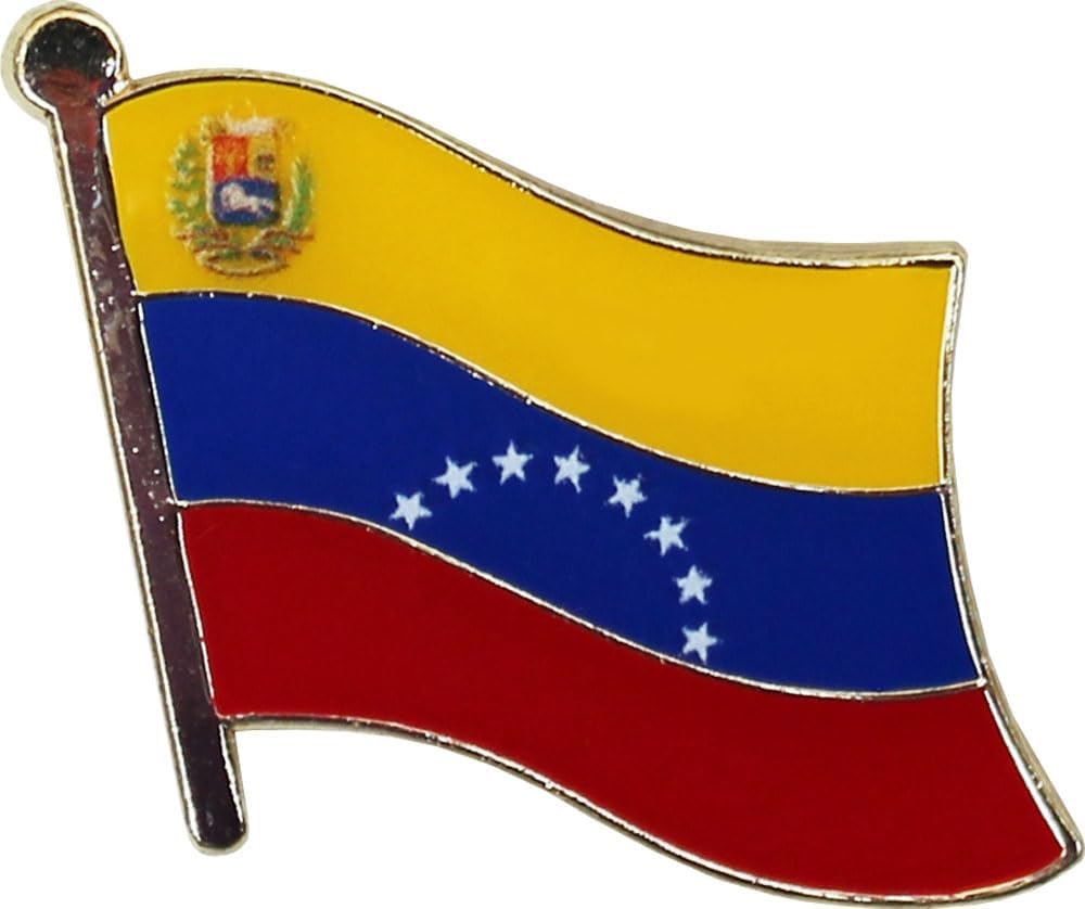 Venezuela 2006 Flag Die-struck Metal Single Lapel Pin with Butterfly Clasp Closure