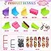 MOMSIV Finger Skateboard Park Kit, 57pcs Finger Skateboard Park Set with 6 Finger Skateboards for Kids 31 Ramps and 1*Bicycles, Large Finger Skateboard Park Training Gift Toy for Ages 6+