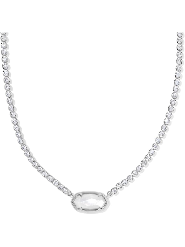 Silver Kendra Scott Elisa Tennis Necklace