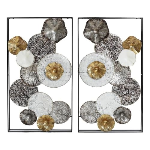 Luxenhome 2 Pieces Metal Wall Art