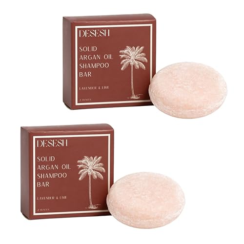 Paquete de champú sólido de aceite de argán, fabricado en Estados Unidos, sin colores ni fragancias artificiales, vegano, libre de crueldad,