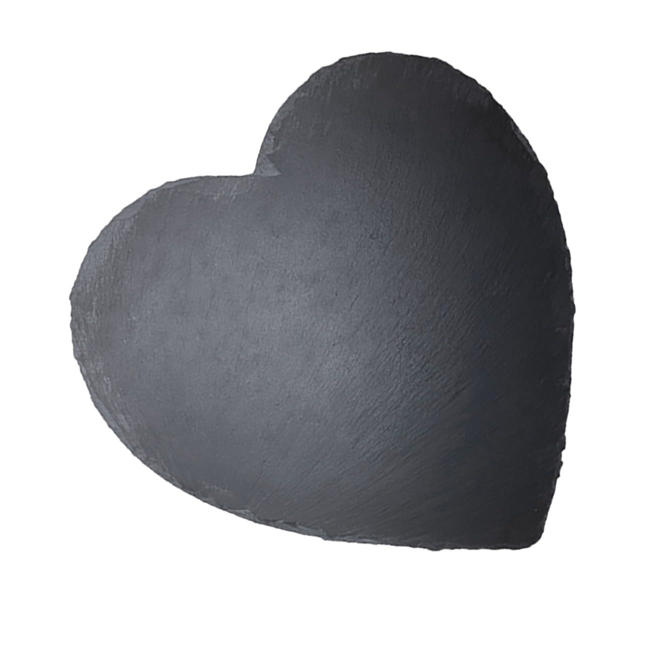 Plateau en pierre de cœur Mobestech 25x25 cm en ardoise noire