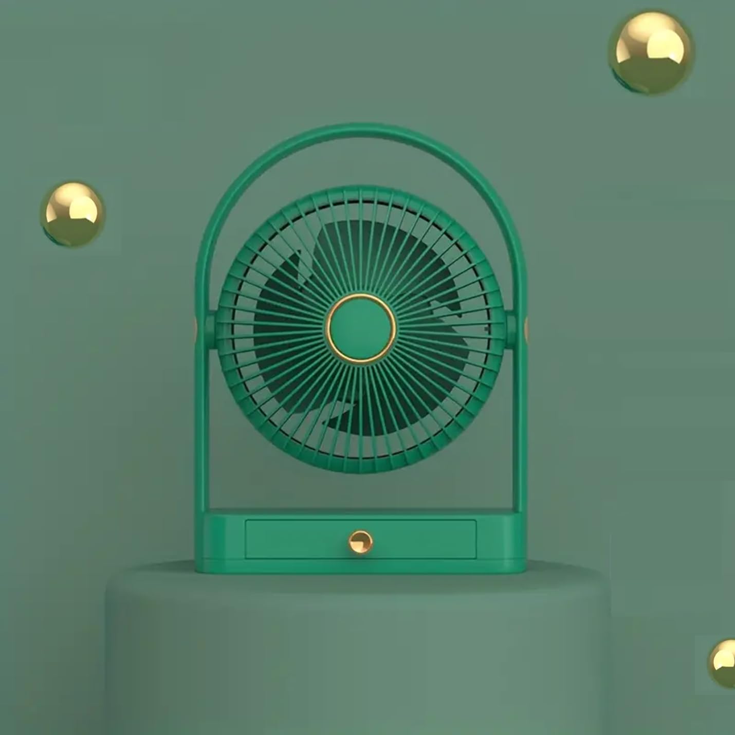 Lukzer 1Pc Mini Electric Fan With a Drawer Rotatable Head USB Portable Speed Adjustment Fan for Home Office Bedroom Dormitory (YS-2235/18 x 13 x 5 cm, Green) (B0CFB1BH84) Amazon Price History, Amazon Price Tracker