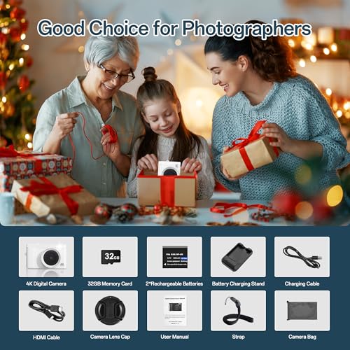 Cámara Digital 4K 48MP con Zoom 16X para Principiantes - Fernando Cortés