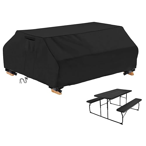 AKEfit Waterproof Picnic Table Covers 6FT Heavy Duty Oxford Cloth