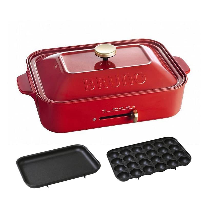 ❀ここ❀商品　新品未使用BRUNOブルーノFLAT HOT PLATE Amazon.com | BRUNO compact hot plate + takoyaki plate +