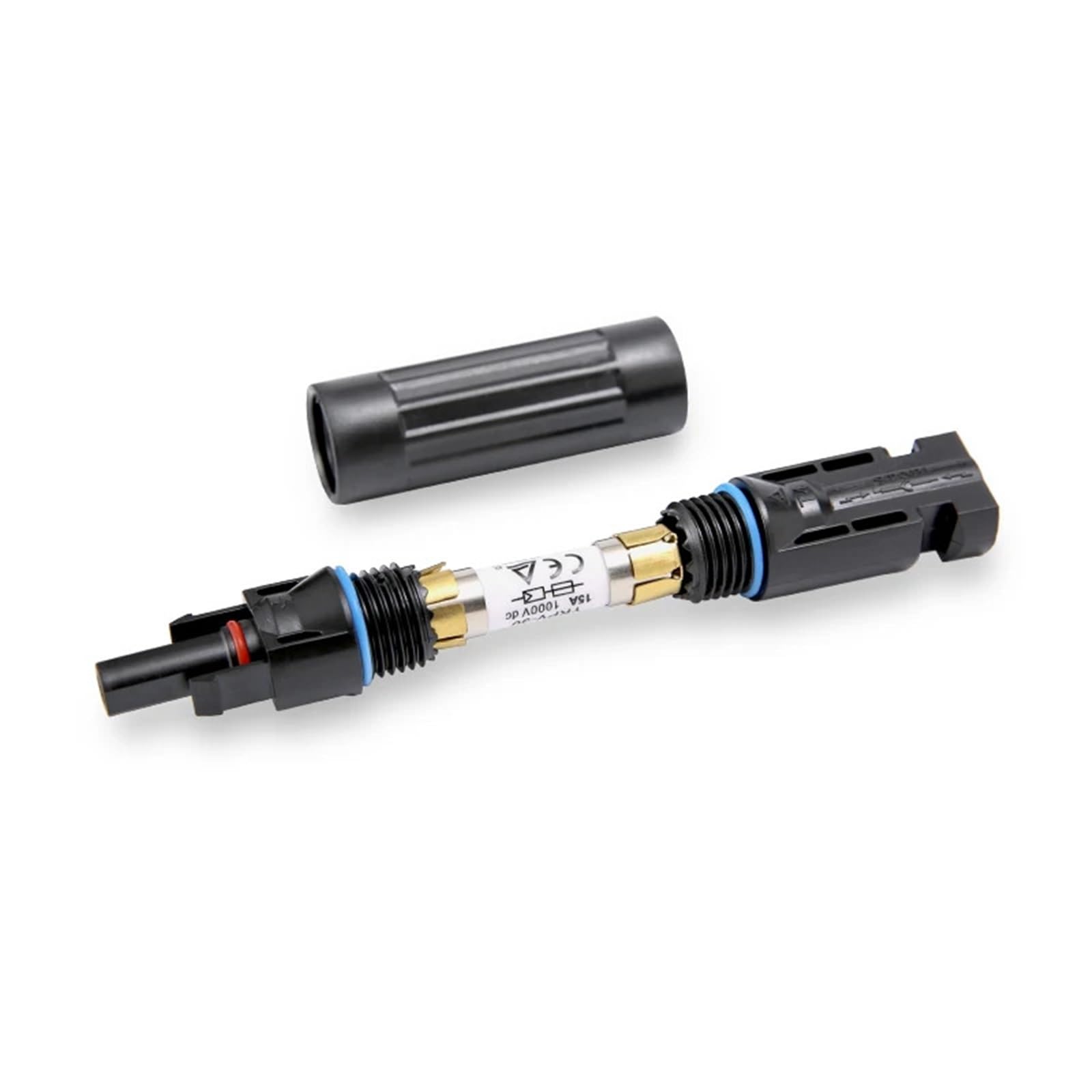 Connettore per fusibili solari fotovoltaico, portafusibili in linea, protezione DC 1000 V, 10 A/15 A/20 A/25 A/30 A, 10 pezzi(connettore 10A Fuse)