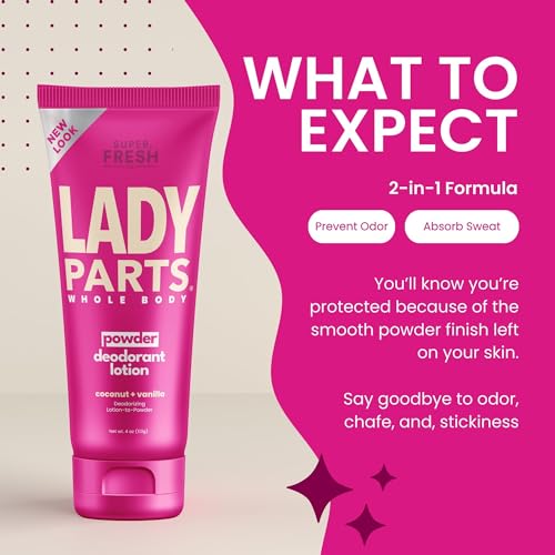 Lady Parts Feminine Hygiene Body Powder Deodorant Lotion For Breasts, Private Parts, Crotch & Inner Thigh to Stop Odor & Friction - Aluminum Free Deodorant For Women - CocoVanilla Scent - 4oz - Image 5