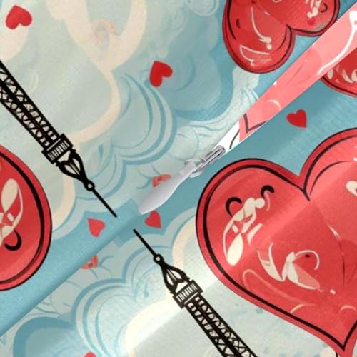 Housse de coussin Tour Eiffel en velours, cadeau romantique lot de 2 - 5