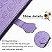 CCSmall for Samsung Galaxy S22 Cartoon Cute Wallet Case,Cat Dog Style Flip Phone Cover with ID Card Holder PU Leather Cases for Samsung Galaxy S22 MG Purple