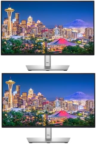 Dell P2225H 22-inch 1080P Full HD Wide Angle Backlit LED LCD Professional Monitor, 2-Pack Low Blue Light, Ultrathin Bezel, IPS, VGA, HDMI, DisplayPort, USB Hub, 15W PD USB-C (Renewed)