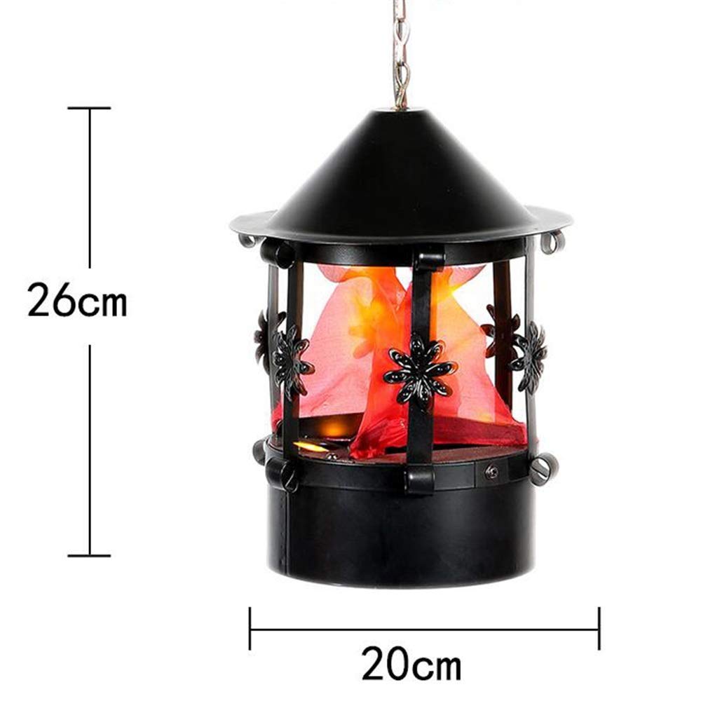 Luce di Fuoco Finto 3D, Luce di Effetto della Fase della Fiamma del LED, Lampada del Fuoco di accampamento 3D Prop Fiamma di Luce per Halloween, Natale, Festival, Capodanno, Decora