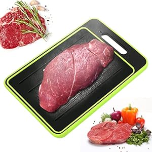 JOLIGAEA Auftauplatten Schneidebrett mit Auftau-Funktion, 3X Schneller Auftauen Frost Away, 4-in-1 Küchen Gadget mit…