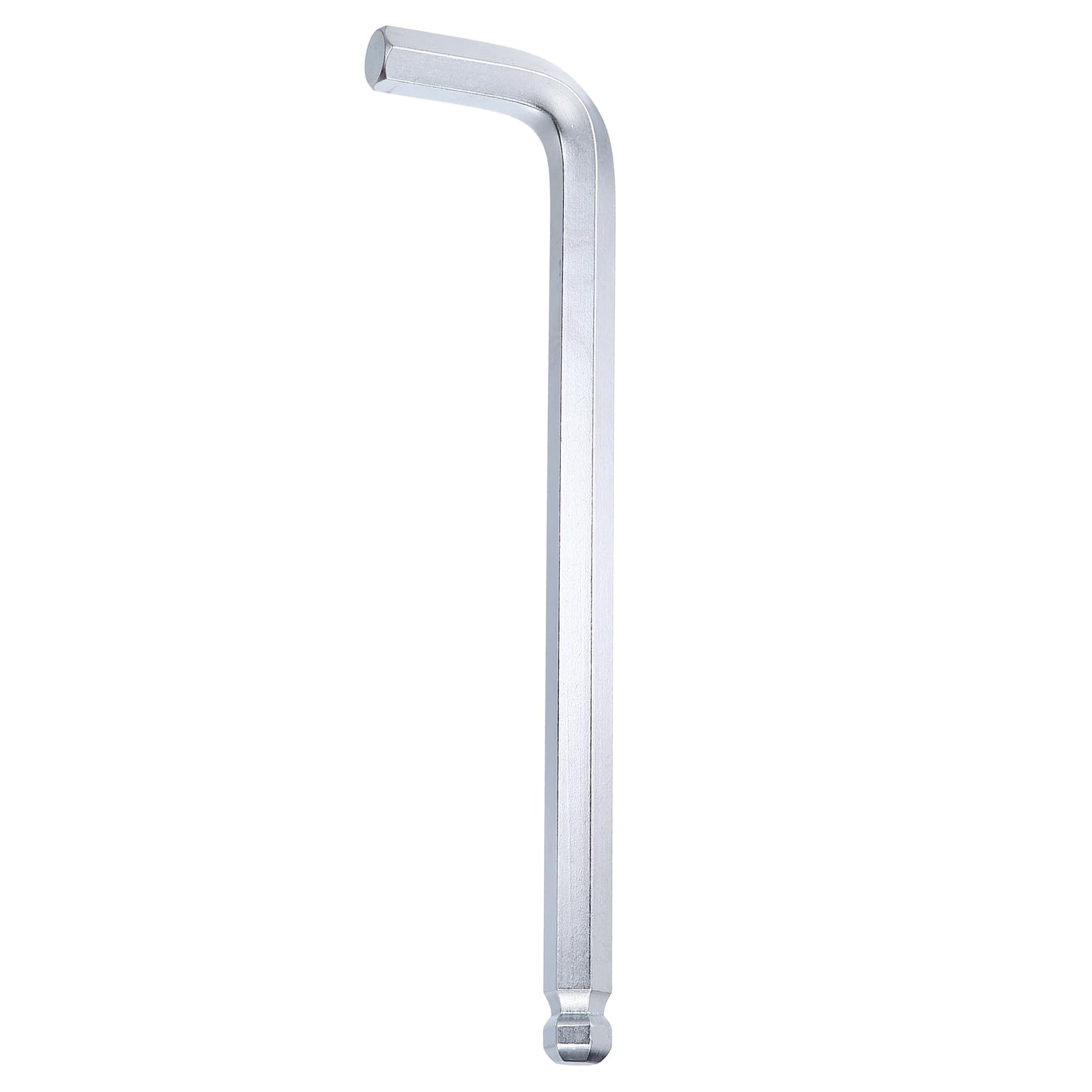 sourcing map Ball End Hex Key Wrench 19mm Metric Chrome-Vanadium Steel L-Shape Long Arm Hexagon Wrenches Repairing Tool for Home Bike Motorcycle Repair, Silver