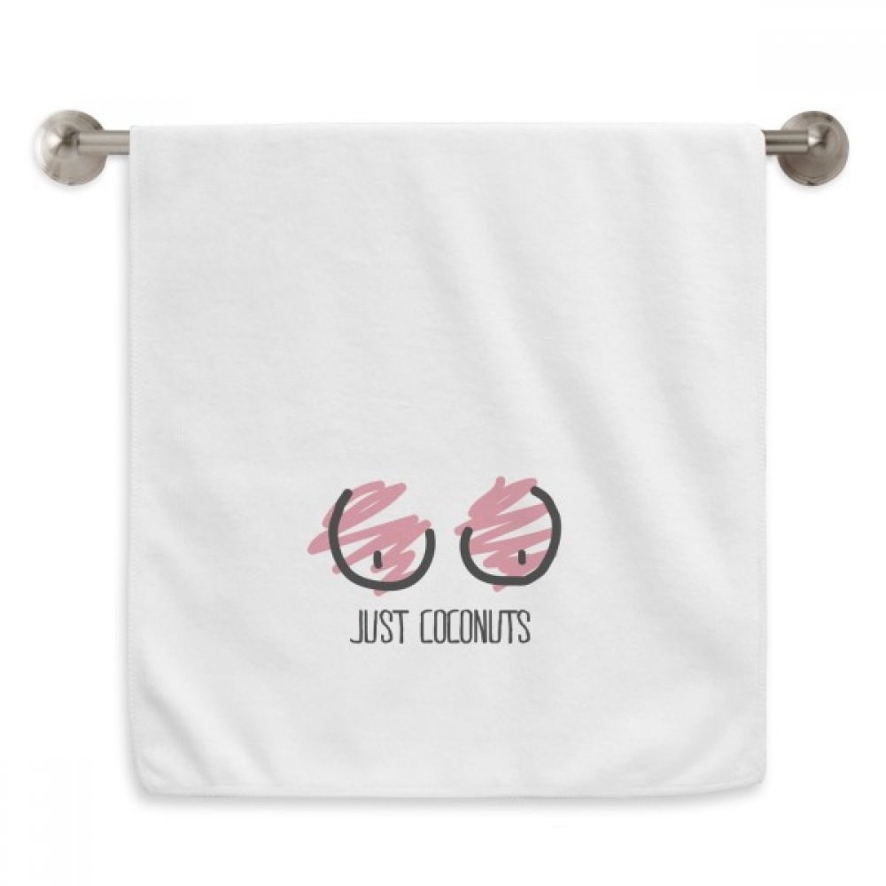 Serviettes moelleuses blanches et débarbouillettes imprimées 13x29" juste drôle