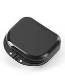 JMU Retainer Case with Vent Holes, Mouth Guard Case Dental Storage Container, Black