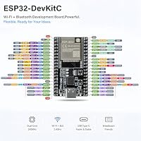 diymore ESP32 Entwicklungsboard ESP-32U, ESP32 DevKitC mit Externer Antenne, 2,4 GHz WiFi, Bluetooth 4.2, USB-C, für Arduino IoT DIY Projekte – Ansicht 5
