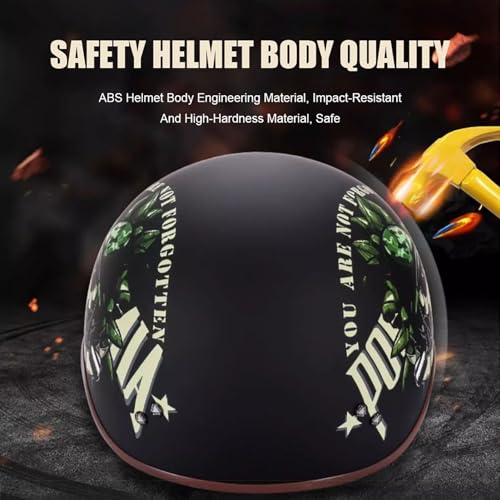 Casque ouvert rétro parfait pour vos balades estivales en scooter et chopper - 4