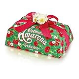 FLAMIGNI Colomba Pasquale all’Amarena de 1 kg, sin cítricos confitados, levadura natural, masa suave y aromática enriquecida con cerezas amargas Toschi, fabricada en Italia