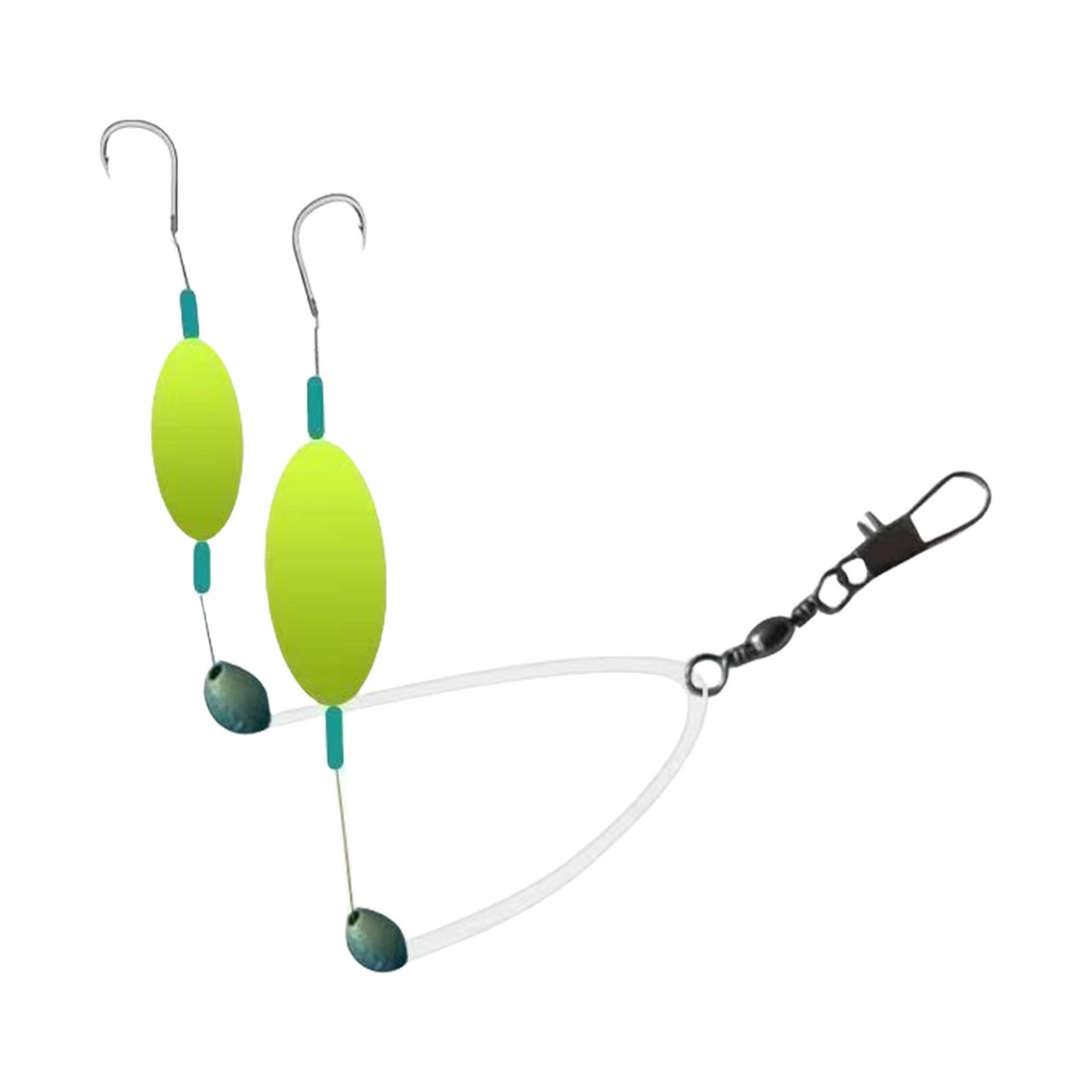 HZBB Hook Reverse Bottom Rigs Double Hook Fishing Float Swimming Baits for Freshwater and Saltwater Easy to Use Double Fishing Float