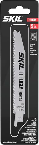 SKIL The Ugly 6" 8/14 TPI Metal Cutting Reciprocating Saw Blade for SPT44A-00/9206-02, 5-Pack-94102-5