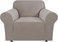 Vista 63 de H.Versailtex - Fundas elásticas para sofás/sillones, fundas para sofás de sala de estar, cubierta para sofá de 3 cojines, con tela jacquard gruesa a