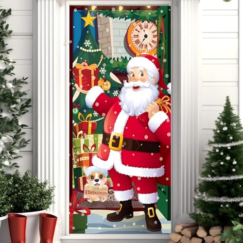 Weihnachtsdeko Tür Abdeckung, Weihnachten Dekoration Türdeko...
