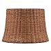 Aspen Creative 32993, Handwoven Empire Spider Lamp Shade, Natural Rattan, 13