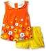Rare Editions Girls' Flower Printed Short Set Dress
