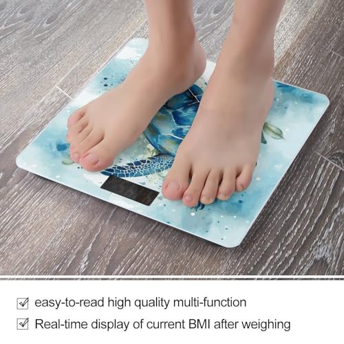 Báscula Digital de Baño Azul Sea Turtle de Alta Precisión miniatura 5