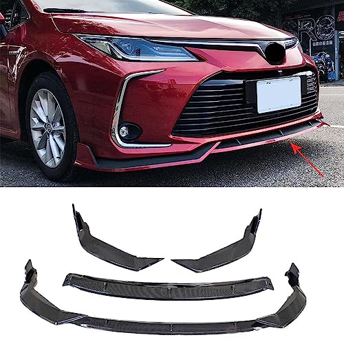 Spoiler avant pour Toyota Corolla 2019-2021 : kit de 3 pièces pour modification