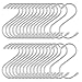 30 Pièces Crochets en S Acier Inoxydable, 6.5cm Crochets de Suspension en Forme de S, Crochet Multifonctions pour Salle de Bain, Vestiaire, Bureau, Cuisine, Magasin, Jardin