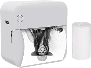 mini impressora fotográfica,Mini Impressora Térmica de Bolso Multifuncional Portátil Adesivo Maker 300DPI Instant Photo Printing Support BT Connection for Smartphone with 1 Paper Roll 57mm Compatível com iOS Android System for