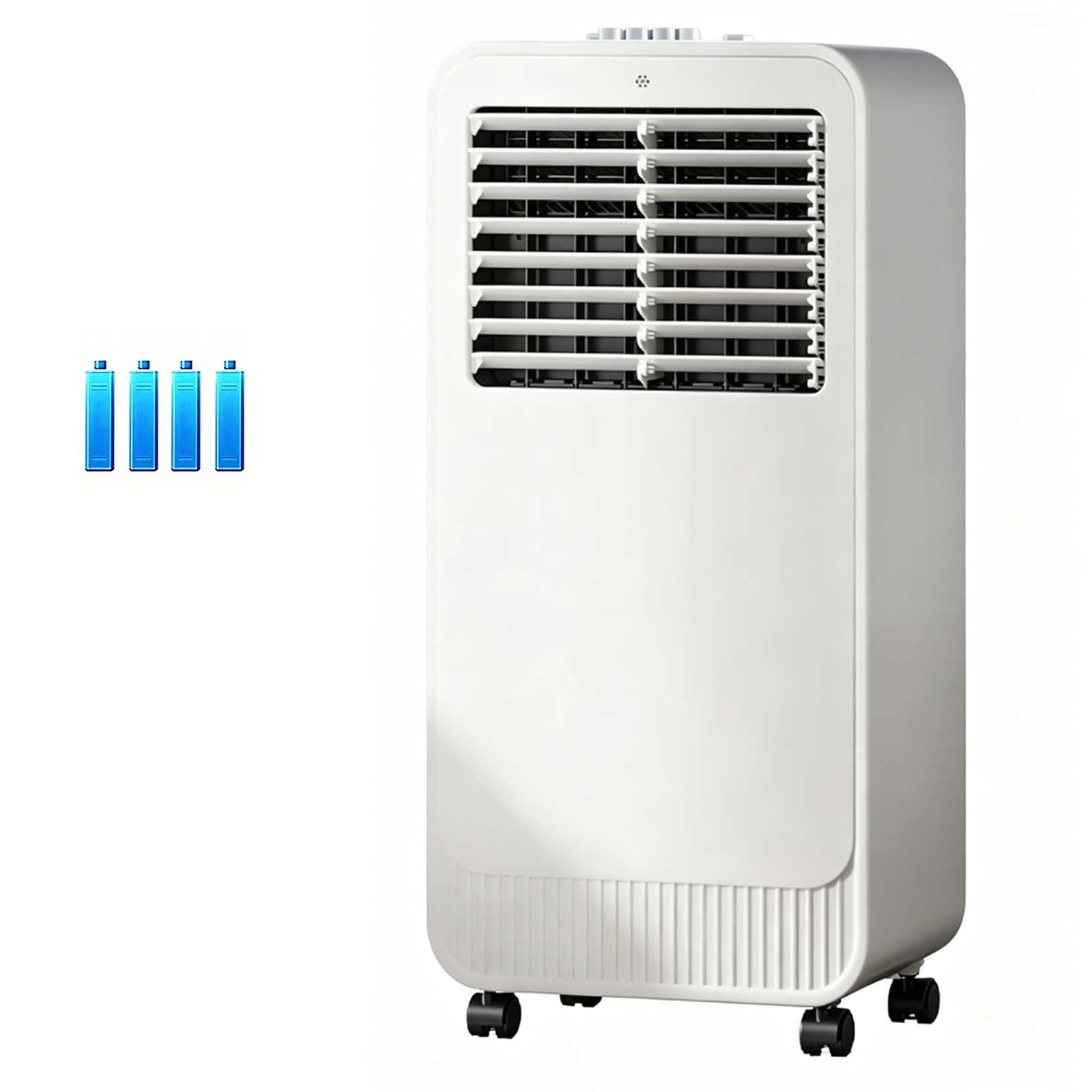 Qsnyjpl One Color 5 Gal Portable Evaporative Air Cooler, Mechanical Knob Swamp Cooler