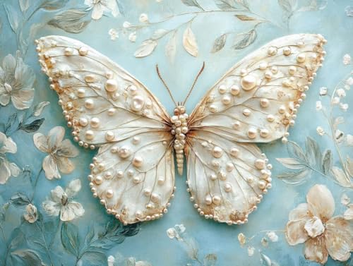 Pintar por Números Adultos Mariposa Kit Completo para Regalo Original Creativo y Decoración DIY